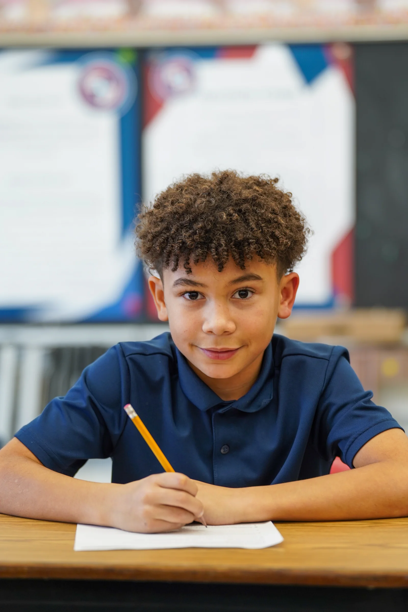 A VCA Virtual student at work in a real Great Hearts classroom